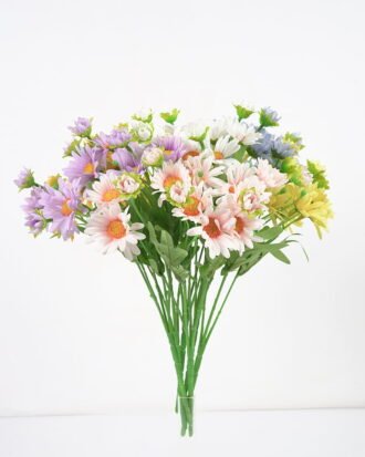 Artificial Flower 16*34CM Daisy bush*5 GS-63821004 Single Flowers YeahFlower is one of Chinese leading OEM manufacturers and exporters , supplying the silk flowers, wholesale artificial trees