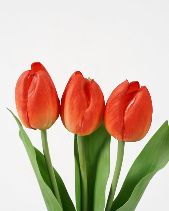 Artificial Flower 23*45CM Handfelt tulip bunching*3 GVC-21-2814 Flowers Bush YeahFlower is one of Chinese leading OEM manufacturers and exporters , supplying the silk flowers, wholesale artificial trees