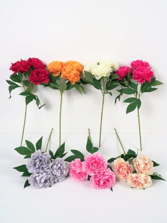 Artificial Flower 17*85CM Rose bush *6 GS-63921002CONTI-O1 Single Flowers 3,000+ sqm showroom with thousands of artificial flowers, plants & trees ready for global sourcing.
