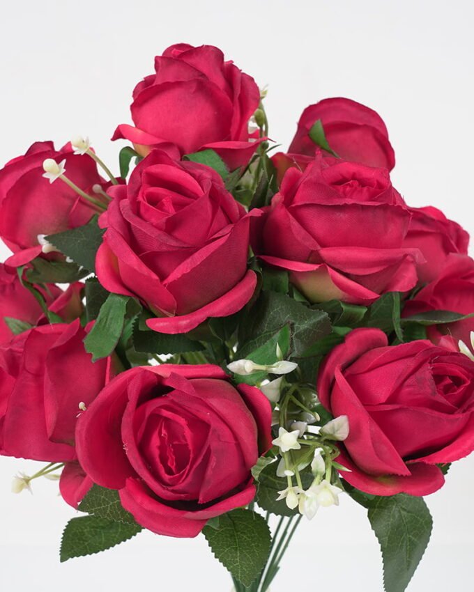 Artificial Flower 21*37CM Rose bud bush *12 GS-63921003CONTI-R1 Flowers Bush 3,000+ sqm showroom with thousands of artificial flowers, plants & trees ready for global sourcing.