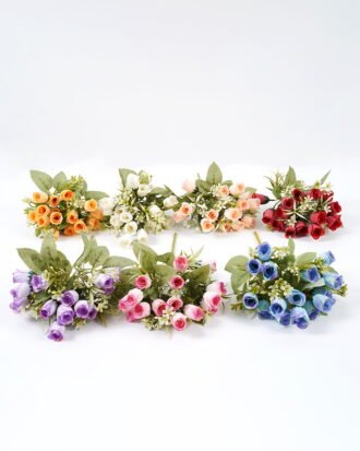 Artificial Rose flowers BUSH  Nice for the price 15*29cm fake Rose bush*5 silk Plants for Indoor decorations GS-64121003 Flowers Bush YeahFlower is one of Chinese leading OEM manufacturers and exporters , supplying the silk flowers, wholesale artificial trees