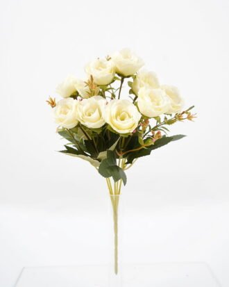 Artificial Flower 17*29CM Rose bush*5 GS-64121007-W1 Flowers Bush YeahFlower is one of Chinese leading OEM manufacturers and exporters , supplying the silk flowers, wholesale artificial trees