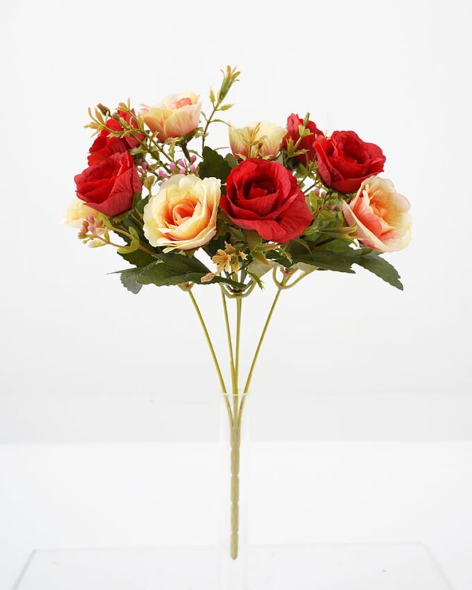 Artificial Flower 17*29CM Rose bush*5 GS-64121007 Flowers Bush YeahFlower is one of Chinese leading OEM manufacturers and exporters , supplying the silk flowers, wholesale artificial trees