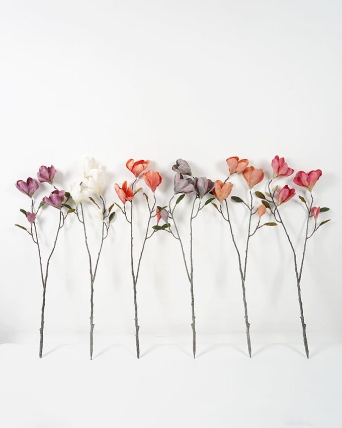 Artificial Flower 31*76CM Snow cloth Magnolia*2 GVC-21-2774 Single Flowers YeahFlower is one of Chinese leading OEM manufacturers and exporters , supplying the silk flowers, wholesale artificial trees