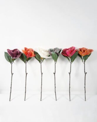 Artificial Flower 20*68CM Snow cloth Michelia Magnolia GVC-21-2785 Single Flowers YeahFlower is one of Chinese leading OEM manufacturers and exporters , supplying the silk flowers, wholesale artificial trees