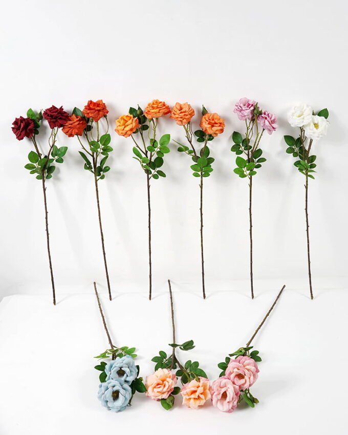 Artificial Flower 17*70CM Snow rose*2 GVC-21-2762 Single Flowers YeahFlower is one of Chinese leading OEM manufacturers and exporters , supplying the silk flowers, wholesale artificial trees