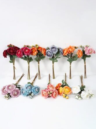 Artificial Flower 12*33cm Tulip bouquet GS-128J21002 Bouquet 3,000+ sqm showroom with thousands of artificial flowers, plants & trees ready for global sourcing.