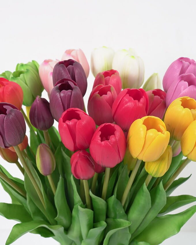 Artificial Flower Tulip bouquet 5 GS-24521004_3 Artificial Flower 8*38CM Tulip bouquet*5 GS-24521004 Flowers Bush YeahFlower is one of Chinese leading OEM manufacturers and exporters , supplying the silk flowers, wholesale artificial trees
