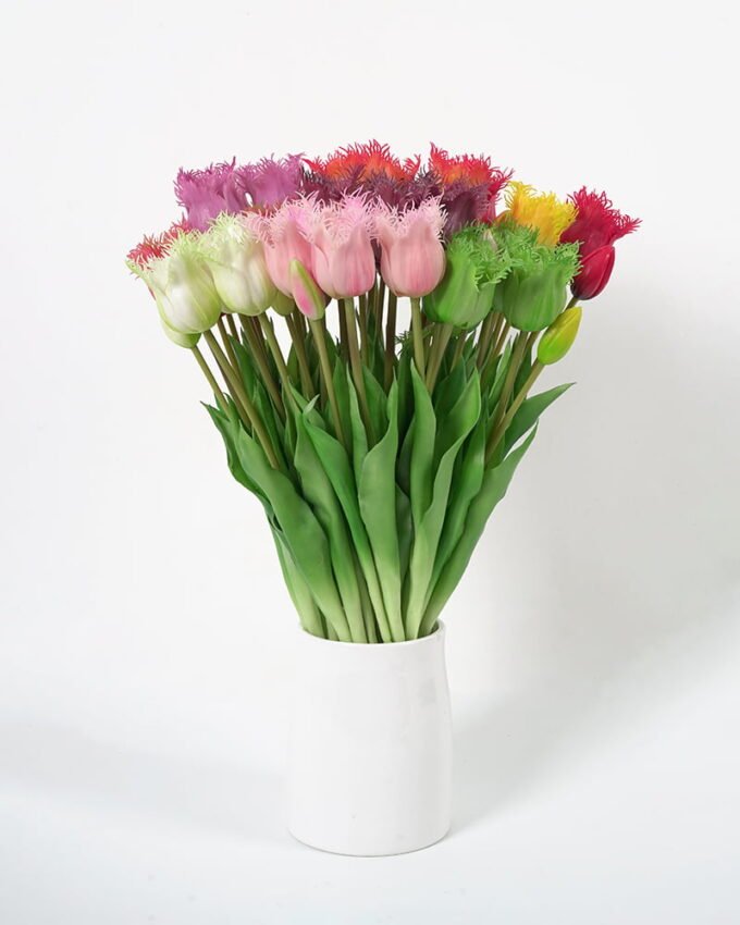 Artificial Flower 14*45CM Tulip bouquet*5 GS-24521005 Flowers Bush YeahFlower is one of Chinese leading OEM manufacturers and exporters , supplying the silk flowers, wholesale artificial trees