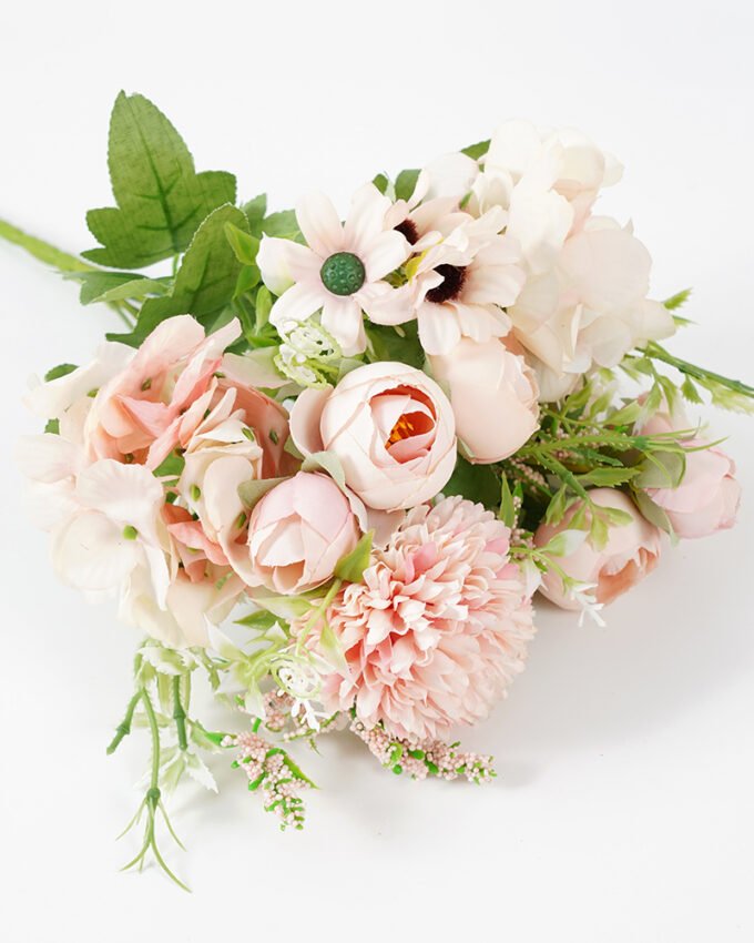 Artificial Flower 18*30CM Camellia&mum ball&hydrangea bush silk flowers GS-64321003-P1 Flowers Bush 3,000+ sqm showroom with thousands of artificial flowers, plants & trees ready for global sourcing.
