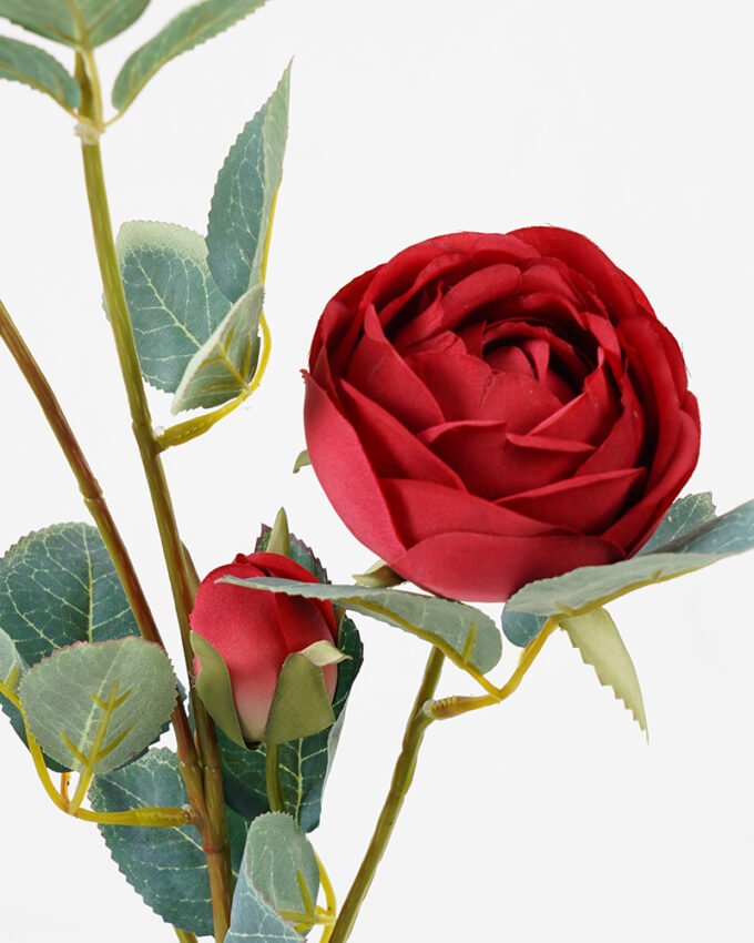 Artificial Flower 17*68cm Camellia rose spray*5 silk flowers GS-128J21004-R1 Single Flowers YeahFlower is one of Chinese leading OEM manufacturers and exporters , supplying the silk flowers, wholesale artificial trees