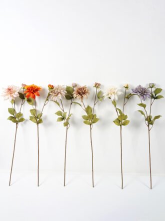 Artificial Flower 25*71CM Dahlia spray*2 silk flowers GS-14521054-P1 Single Flowers 3,000+ sqm showroom with thousands of artificial flowers, plants & trees ready for global sourcing.