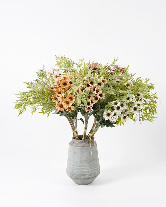 Artificial Flower 27*62CM Daisy bouquet*4 Faux flowers GS-26221017 Bouquet 3,000+ sqm showroom with thousands of artificial flowers, plants & trees ready for global sourcing.