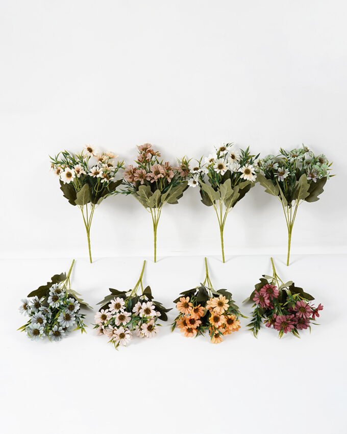 Artificial Flower 15*30CM Daisy spray*5 silk flowers GS-26221016 Flowers Bush YeahFlower is one of Chinese leading OEM manufacturers and exporters , supplying the silk flowers, wholesale artificial trees