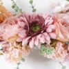 Artificial Flower 48*12*43CM FLOWERS on wire ring fake flowers GS-15421040-P1 WREATH YeahFlower is one of Chinese leading OEM manufacturers and exporters , supplying the silk flowers, wholesale artificial trees