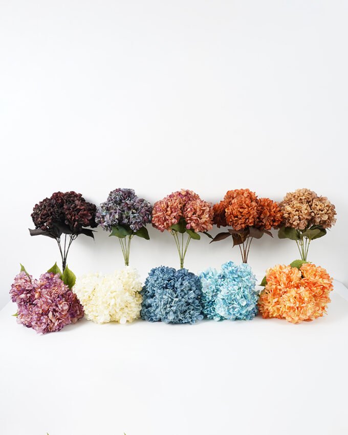 Artificial Flower Hydrangea bush 5 silk flowers GS-64521001_2 Artificial Flower 30*46CM Hydrangea bush*5 silk flowers GS-64521001 Bouquet YeahFlower is one of Chinese leading OEM manufacturers and exporters , supplying the silk flowers, wholesale artificial trees