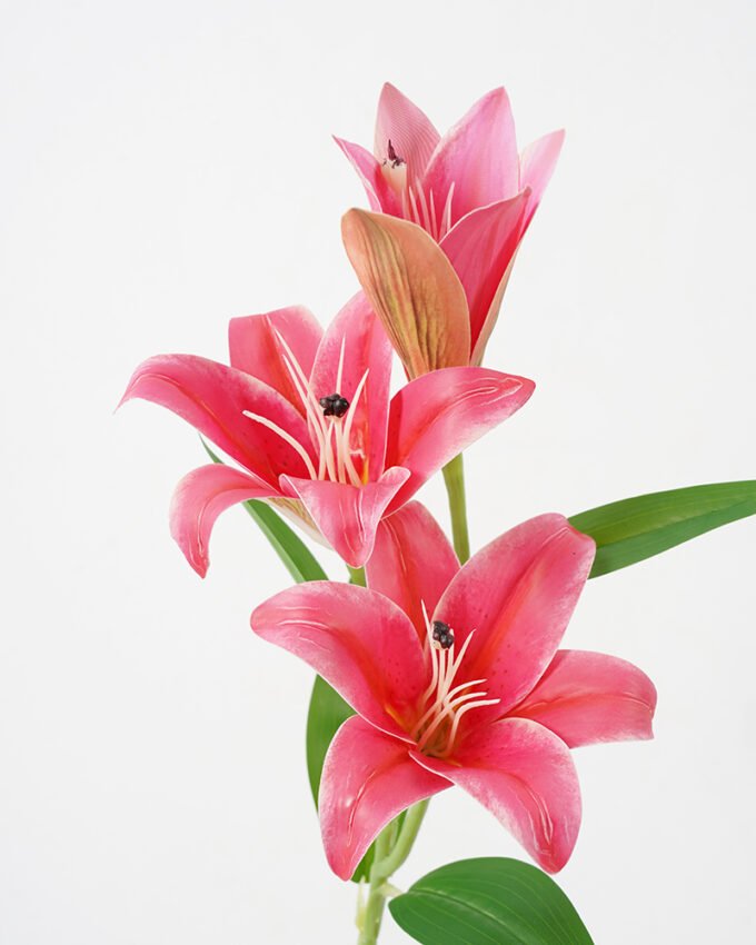 Artificial Flower 22*70CM Lily spray*3 Faux flowers GS-64421001 Single Flowers YeahFlower is one of Chinese leading OEM manufacturers and exporters , supplying the silk flowers, wholesale artificial trees