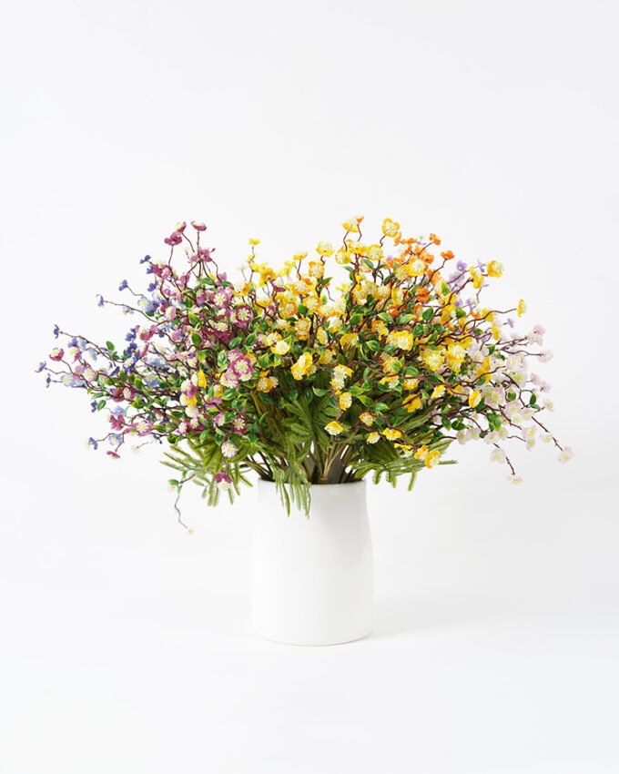 Artificial Flower 16*42CM Mini flowers bouquet Faux flowers GS-26221011 Bouquet YeahFlower is one of Chinese leading OEM manufacturers and exporters , supplying the silk flowers, wholesale artificial trees