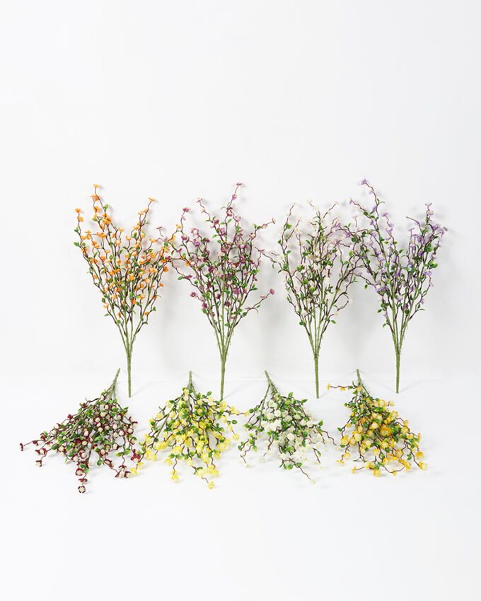 Artificial Flower 19*49CM Mini flowers bush*5 Faux flowers GS-26221005 Flowers Bush YeahFlower is one of Chinese leading OEM manufacturers and exporters , supplying the silk flowers, wholesale artificial trees