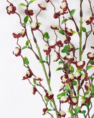 Artificial Flower 19*49CM Mini flowers bush*5 Plastic flowers GS-26221005-R1 Flowers Bush YeahFlower is one of Chinese leading OEM manufacturers and exporters , supplying the silk flowers, wholesale artificial trees