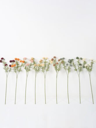 Artificial Flower 16*63CM Mum ball*6 silk flowers GS-26221023-K2 Single Flowers 3,000+ sqm showroom with thousands of artificial flowers, plants & trees ready for global sourcing.