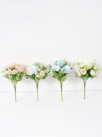 Artificial Flower 19*30CM Peony&mum ball&hydrangea bush silk flowers GS-64321002 Flowers Bush 3,000+ sqm showroom with thousands of artificial flowers, plants & trees ready for global sourcing.