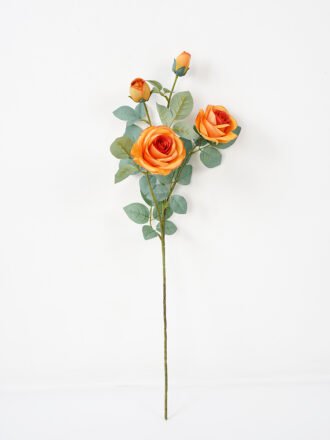 Artificial Flower 19*76CM Rose spray*3 fake flowers GS-26221004 Single Flowers 3,000+ sqm showroom with thousands of artificial flowers, plants & trees ready for global sourcing.