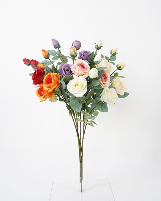 Artificial Flower 17*66CM Rose spray*4 Faux flowers GS-26221003-O1 Single Flowers YeahFlower is one of Chinese leading OEM manufacturers and exporters , supplying the silk flowers, wholesale artificial trees