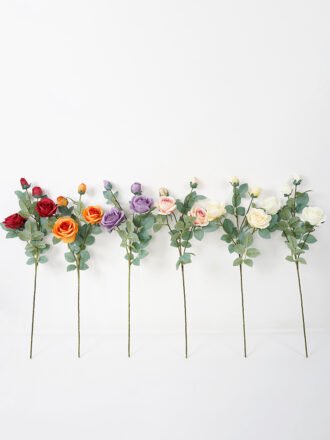 Artificial Flower 15*55CM Peony*2 silk flowers GS-26221013 Single Flowers 3,000+ sqm showroom with thousands of artificial flowers, plants & trees ready for global sourcing.
