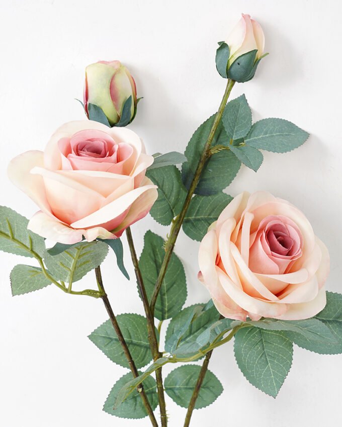 Artificial Flower 17*66CM Rose spray*4 silk flowers GS-26221003 Single Flowers YeahFlower is one of Chinese leading OEM manufacturers and exporters , supplying the silk flowers, wholesale artificial trees