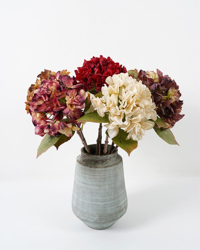 Artificial Flower 18*49CM SINGEL Hydrangea silk flowers GS-15421038 Single Flowers YeahFlower is one of Chinese leading OEM manufacturers and exporters , supplying the silk flowers, wholesale artificial trees