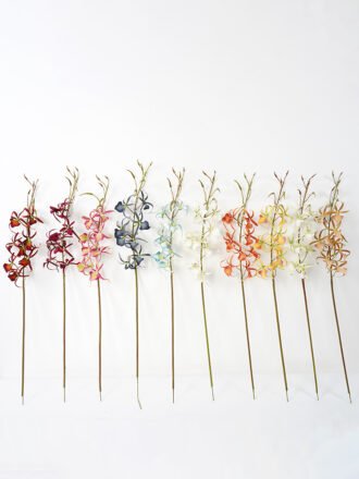Artificial Flower 12*72CM Singel Orchidaceae Arachnis silk flowers GS-64721005-K2 Single Flowers 3,000+ sqm showroom with thousands of artificial flowers, plants & trees ready for global sourcing.