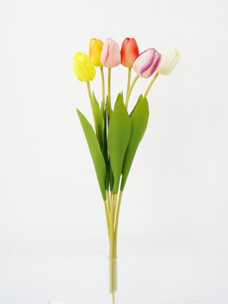 Artificial Flower 4.5*55CM Singel Tulip fake flowers GS-128J21007 Single Flowers 3,000+ sqm showroom with thousands of artificial flowers, plants & trees ready for global sourcing.