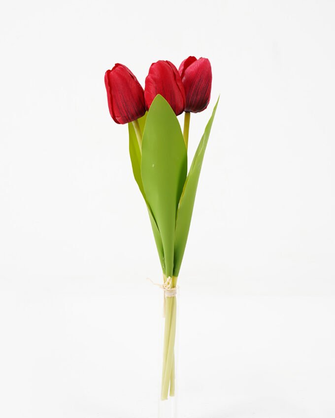 Artificial Flower 12*33cm Tulip bouquet silk flowers GS-128J21002-R2 Flowers Bush YeahFlower is one of Chinese leading OEM manufacturers and exporters , supplying the silk flowers, wholesale artificial trees