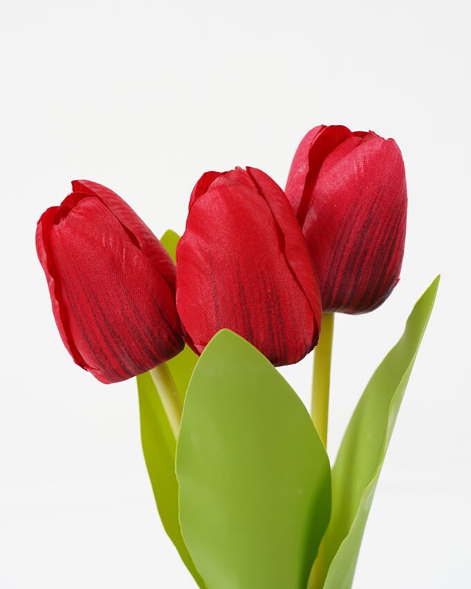 Artificial Flower 12*33cm Tulip bouquet silk flowers GS-128J21002-R2 Flowers Bush YeahFlower is one of Chinese leading OEM manufacturers and exporters , supplying the silk flowers, wholesale artificial trees