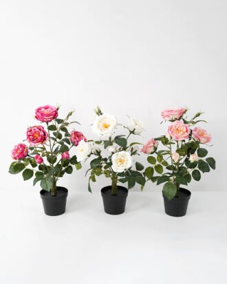 Artificial Flower 34*34*43CM  rose in pp pot Faux flowers GS-14521041 Potted Flowers&Plants YeahFlower is one of Chinese leading OEM manufacturers and exporters , supplying the silk flowers, wholesale artificial trees