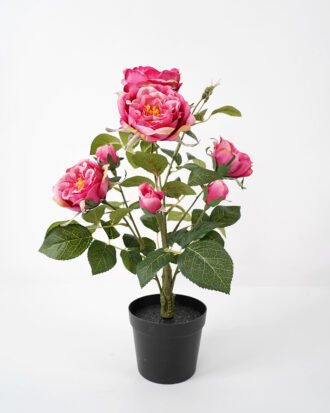 Artificial Flower 34*34*43CM  rose in pp pot fake flowers GS-14521041-R1 Potted Flowers&Plants YeahFlower is one of Chinese leading OEM manufacturers and exporters , supplying the silk flowers, wholesale artificial trees