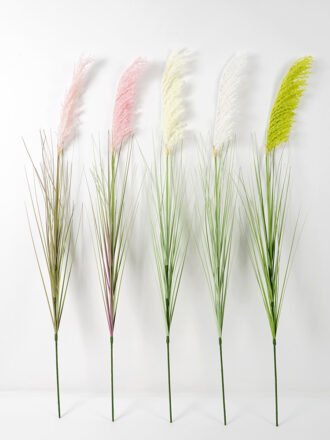 Artificial Grass 12*98CM Singel Reed silk flowers GS-45721018 Single Flowers 3,000+ sqm showroom with thousands of artificial flowers, plants & trees ready for global sourcing.