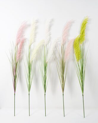 Artificial Grass 18*118CM Reed spray*2 silk flowers GS-45721024 Single Flowers YeahFlower is one of Chinese leading OEM manufacturers and exporters , supplying the silk flowers, wholesale artificial trees