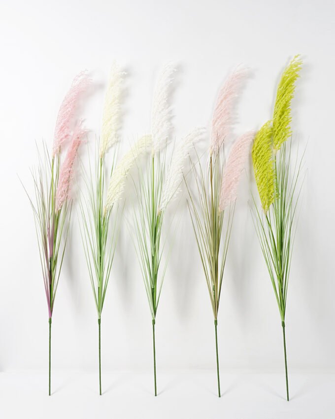 Artificial Grass 18*118CM Reed spray*2 silk flowers GS-45721024 Single Flowers YeahFlower is one of Chinese leading OEM manufacturers and exporters , supplying the silk flowers, wholesale artificial trees