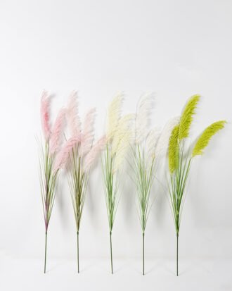 Artificial Grass 26*120CM Reed spray*3 silk flowers GS-45721025 Single Flowers YeahFlower is one of Chinese leading OEM manufacturers and exporters , supplying the silk flowers, wholesale artificial trees