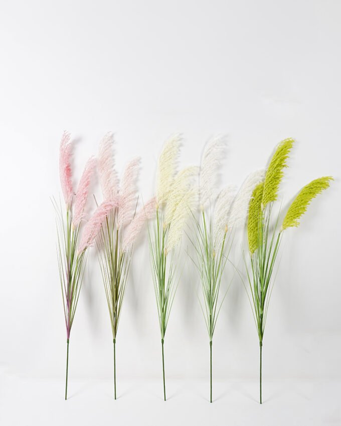 Artificial Grass 26*120CM Reed spray*3 silk flowers GS-45721025 Single Flowers YeahFlower is one of Chinese leading OEM manufacturers and exporters , supplying the silk flowers, wholesale artificial trees