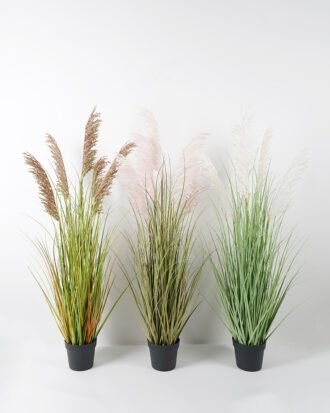 Artificial Grass 50*50*123CM Reeds*5 in pp pot fake plant GS-45721021 Potted Flowers&Plants YeahFlower is one of Chinese leading OEM manufacturers and exporters , supplying the silk flowers, wholesale artificial trees