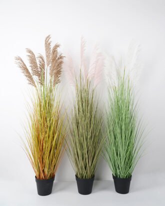 Artificial Grass 65*64*146CM Reeds*7 in pp pot fake plant GS-45721022 Potted Flowers&Plants YeahFlower is one of Chinese leading OEM manufacturers and exporters , supplying the silk flowers, wholesale artificial trees