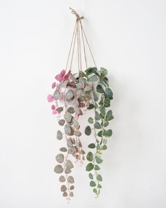 Artificial Plant 16*41CM Leaves in minami pot with rope Hanging plant GS-14521030 Potted Flowers&Plants YeahFlower is one of Chinese leading OEM manufacturers and exporters , supplying the silk flowers, wholesale artificial trees