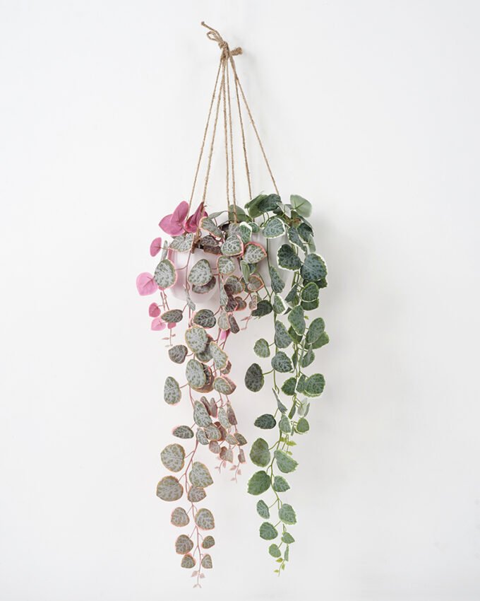 Artificial Plant 16*41CM Leaves in minami pot with rope Hanging plant GS-14521030 Potted Flowers&Plants YeahFlower is one of Chinese leading OEM manufacturers and exporters , supplying the silk flowers, wholesale artificial trees