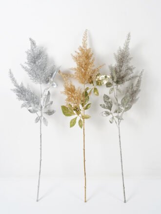 Artificial Plant 20*73CM single leaves spray*2 Faux flowers GS-15421025 Christmas Item 3,000+ sqm showroom with thousands of artificial flowers, plants & trees ready for global sourcing.