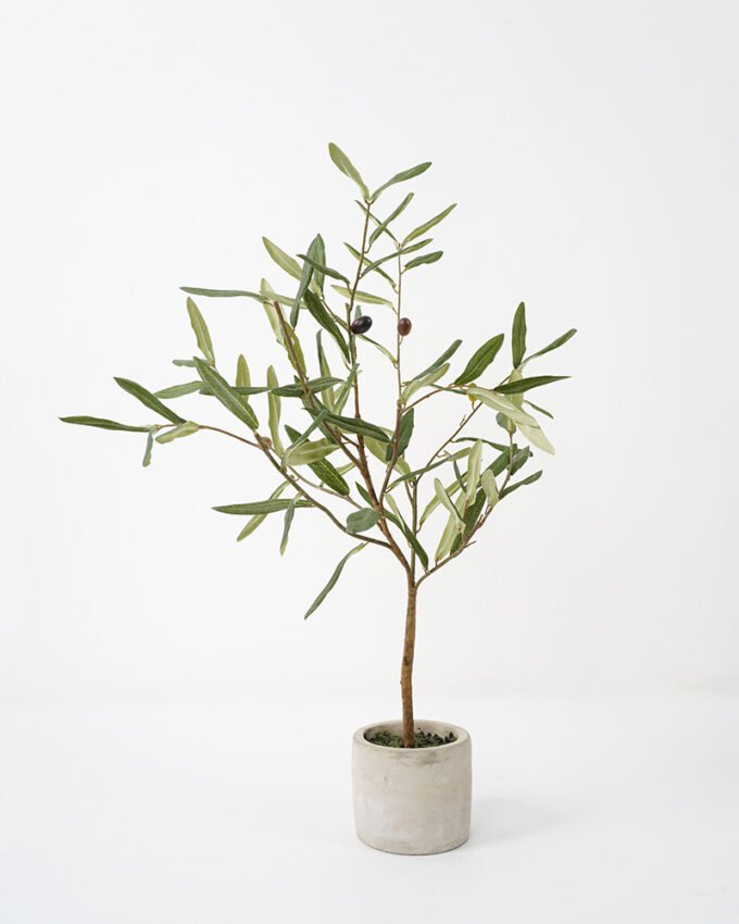 Artificial Tree 47*30*60cm Olive in cement pot Faux trees GS-63321016 Tree&Plant YeahFlower is one of Chinese leading OEM manufacturers and exporters , supplying the silk flowers, wholesale artificial trees