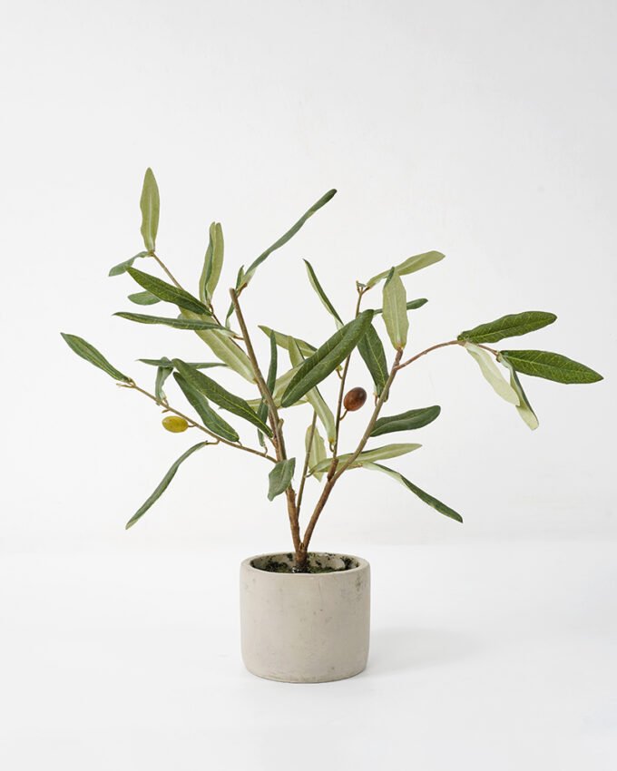 Artificial Tree Olive in cement pot Faux trees GS-63321022_3 Artificial Tree 35*30*40cm Olive in cement pot Faux trees GS-63321022 Tree&Plant YeahFlower is one of Chinese leading OEM manufacturers and exporters , supplying the silk flowers, wholesale artificial trees
