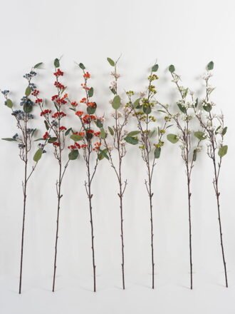 Artificial Flower 25*62cm Fruit spray*3 GS-57721017 Single Flowers 3,000+ sqm showroom with thousands of artificial flowers, plants & trees ready for global sourcing.